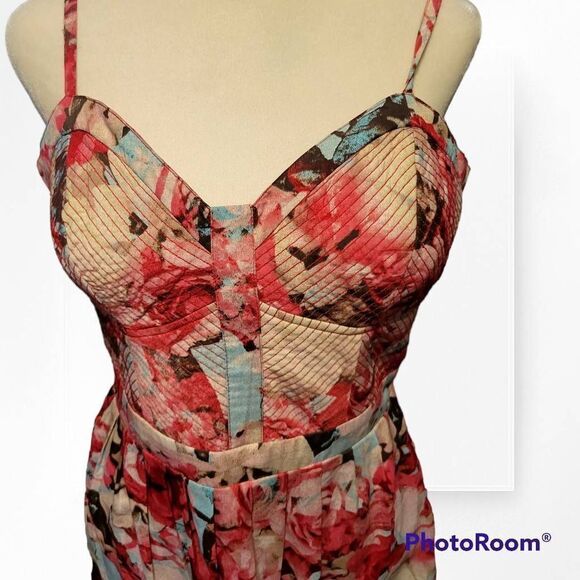 Jessica Simpson Spaghetti Strap Floral Sundress Size Large - Picture 4 of 6